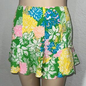 Lilly Pulitzer Multicolor Floral Ruffle Shorts